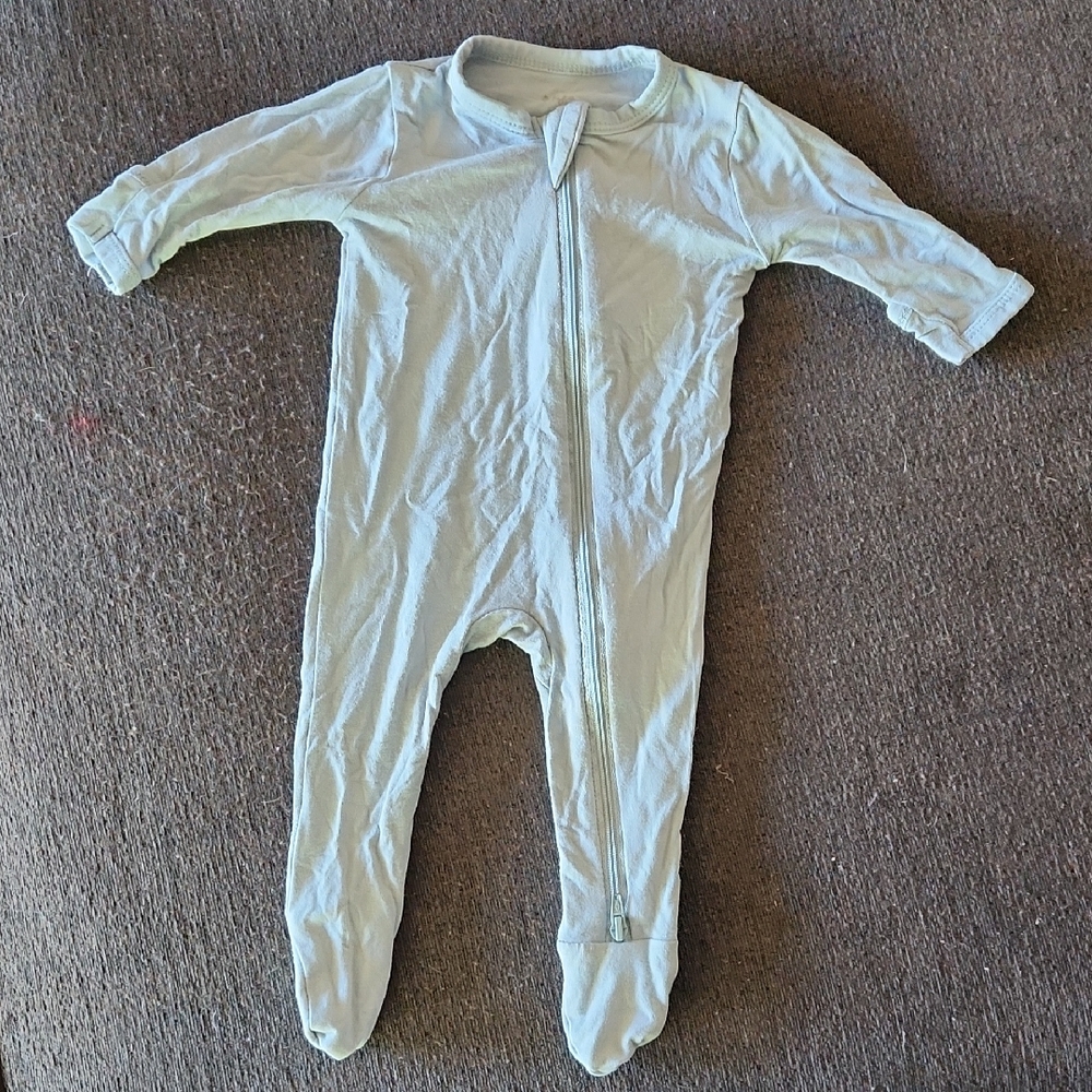 Kyte Baby Blue Zip Footies Newborn